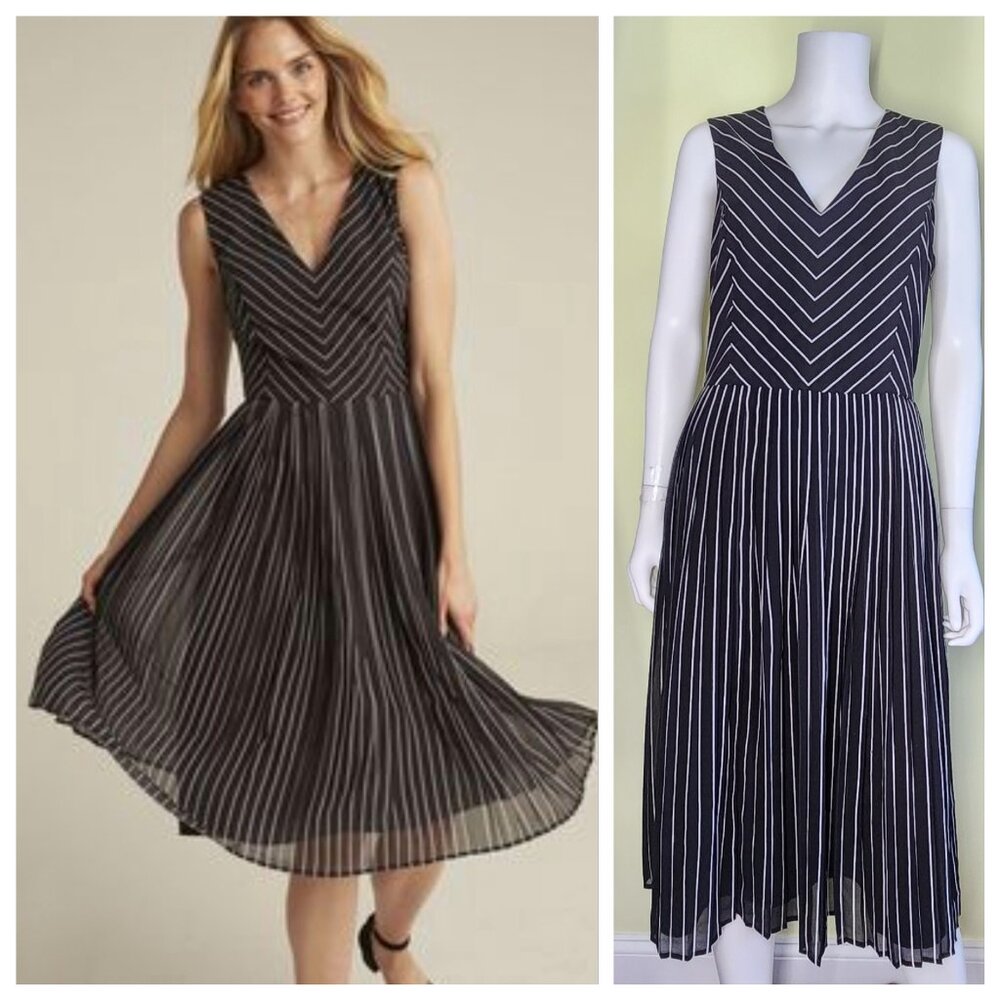 long tall sally Black and White Striped Midi Dress